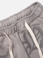 Gothic Monogram Embroidered Shorts