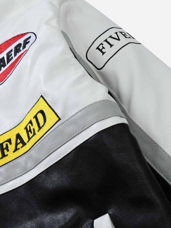 American Vintage Hip-hop Biker Cotton Jacket -1539