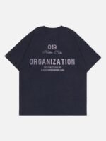 Old Washed Skeleton Print T-shirt - 1573