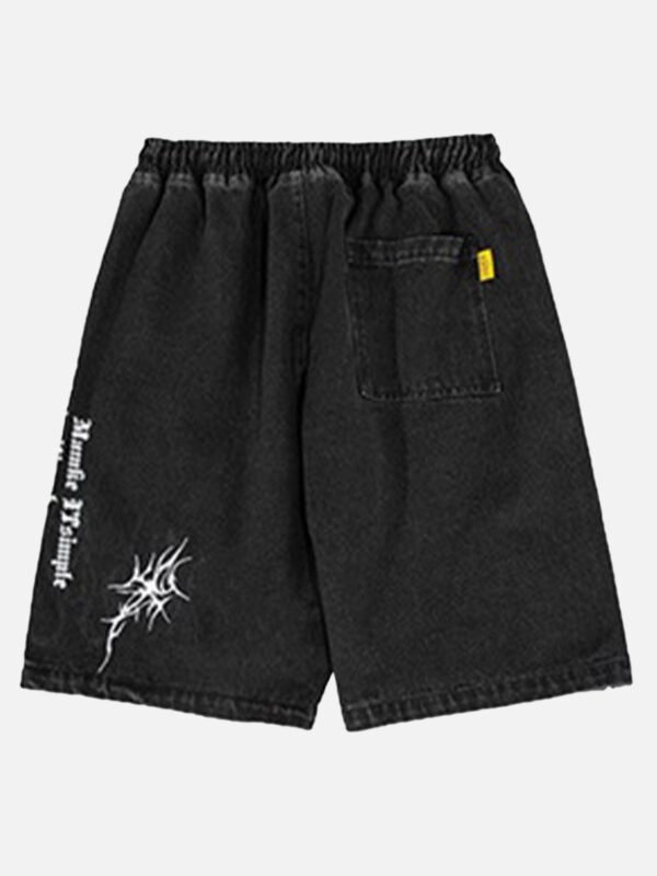 Flame Print Loose Shorts