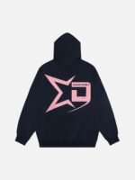 Pentagram Print Hooded Sweatshirt