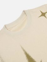 Retro Star Print T-shirt