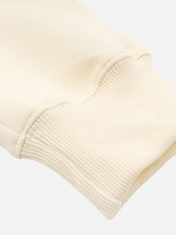 Pentagram Letter Embroidered Hooded Sweatshirt