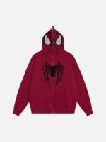 Spider Web Embroidery Eye Viewable Hoodie