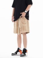 Gothic Monogram Embroidered Shorts