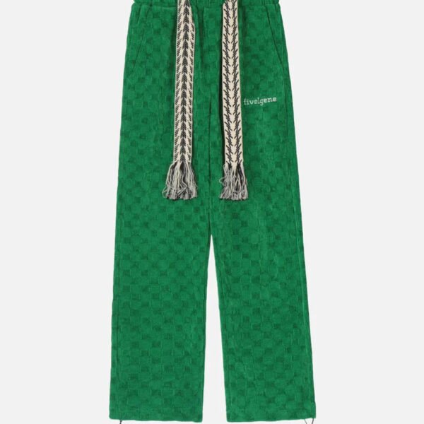 High Waist Straight Cotton Sweatpants -1284