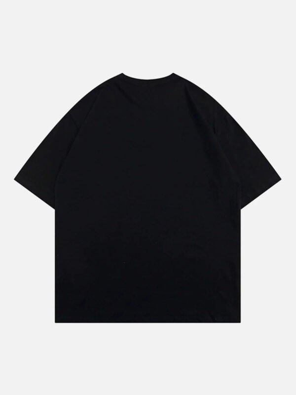 Masked Gangster Portrait Printed T-Shirt-1533