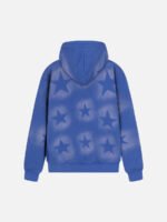 Star Letter Print Zipper Hoodie Jacket - 1540