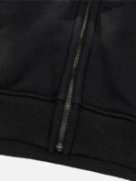 Star Letter Print Zipper Hoodie Jacket - 1540