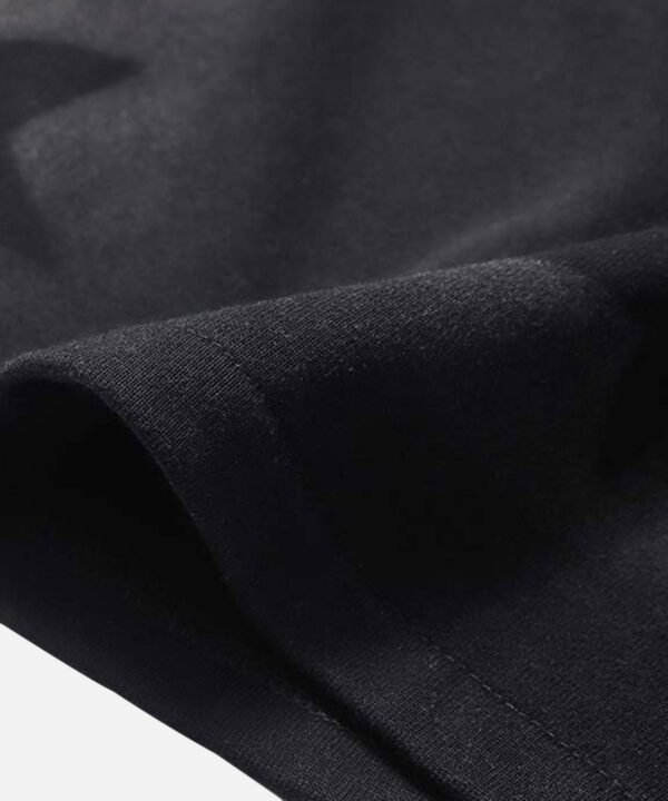 Star Letter Print Drawstring Shorts -1601