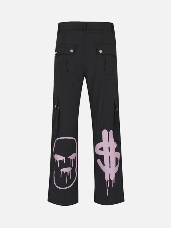 Letter Print Casual Work Pants