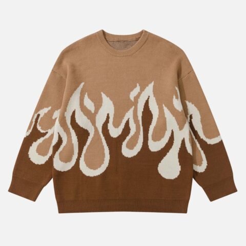 Vintage Flame Jacquard Jersey