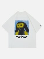 American Cartoon Character Print T-shirt