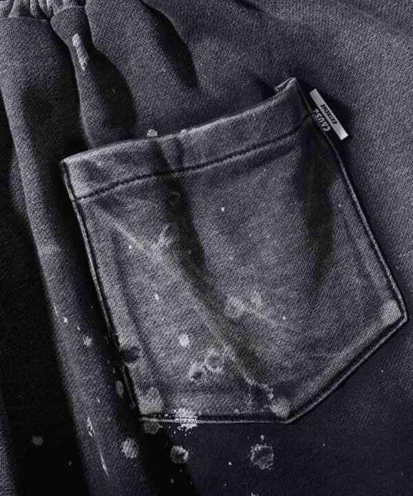 Gradient Letter Embroidery Casual Shorts