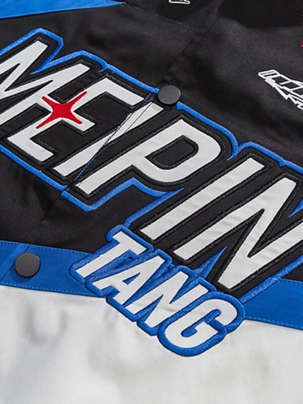 American Street Hip-hop Patchwork Embroidered Jacket -1356