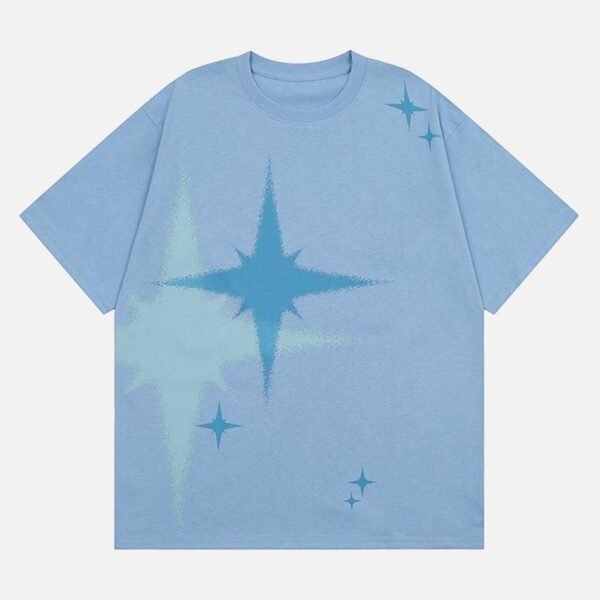 Retro Star Print T-shirt