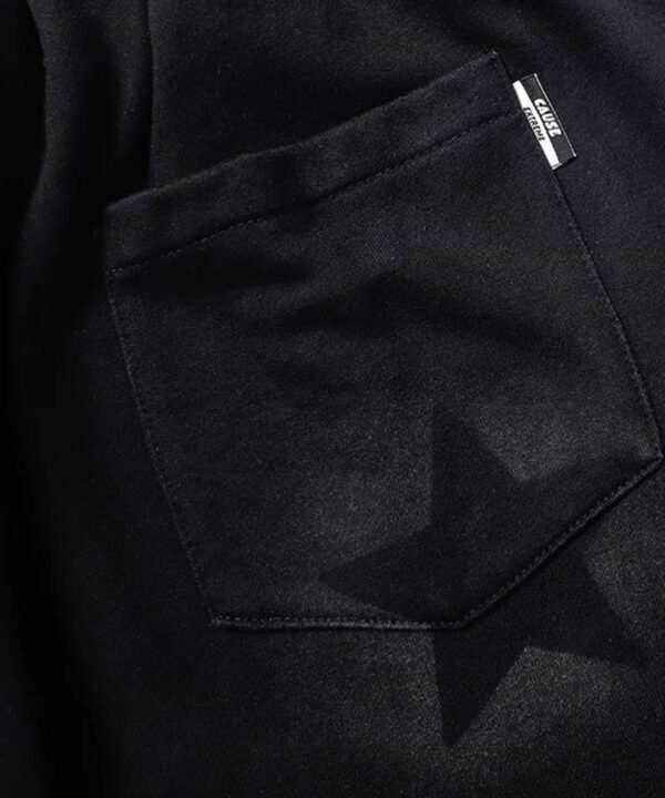 Star Letter Print Drawstring Shorts -1601