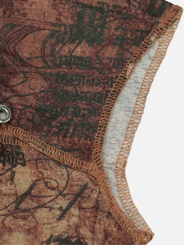 American Vintage Butterfly Embroidery Pattern Sleeveless Vest -1605