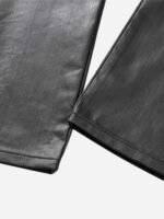 Retro Zipper Pocket Slim Straight Pants