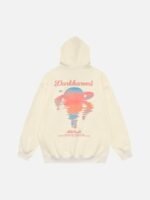 Sunset Letter Print Hooded Sweatshirt