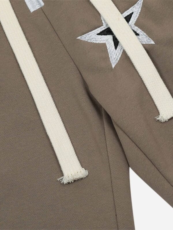 Letter Embroidery Loose Shorts