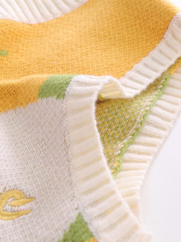 American Style Graffiti Love V-neck Sweater Undershirt