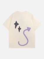 Made Retro Skull Letter Foam T-shirt