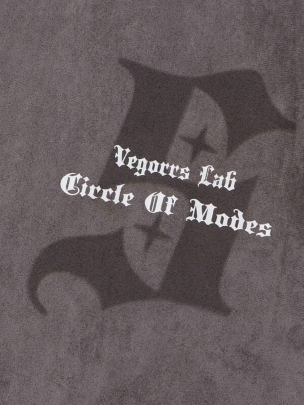 Retro Letter Print Cotton T-shirt