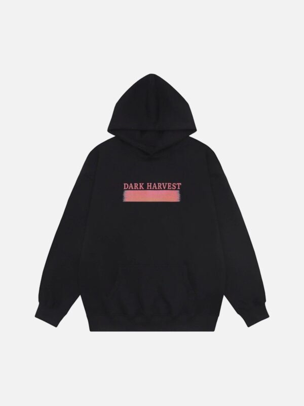 Sunset Letter Print Hooded Sweatshirt