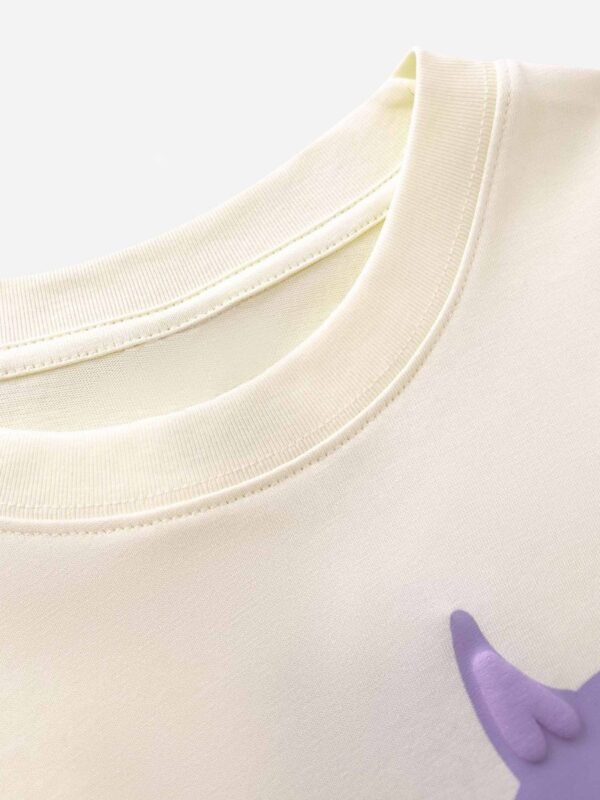 Made Retro Skull Letter Foam T-shirt