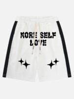 Color-coded Printed Casual Shorts