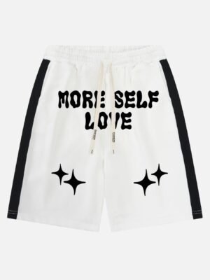 Color-coded Printed Casual Shorts