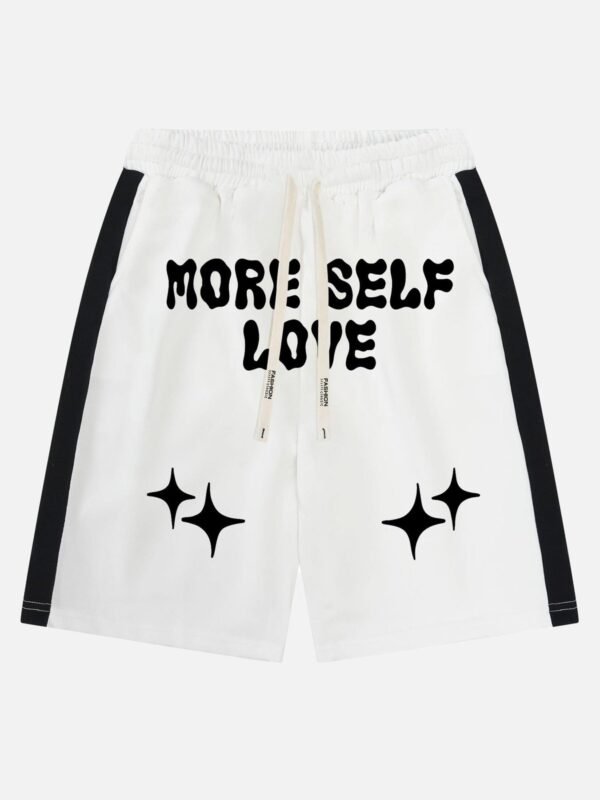 Color-coded Printed Casual Shorts