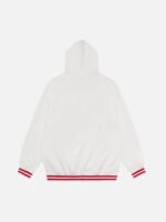 Star Letter Print Hooded Sweatshirt