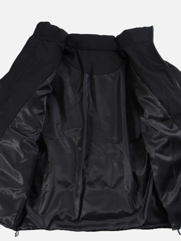 American Retro Letter Print Autumn And Winter Thickening Loose Down Jacket Couple Models -1393