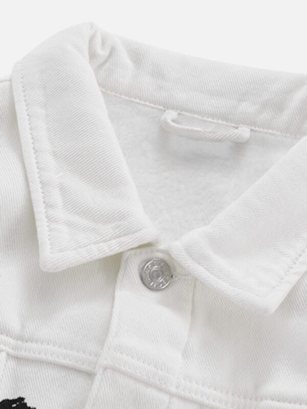 American Street Personality Loose Vintage Lapel Denim Jacket