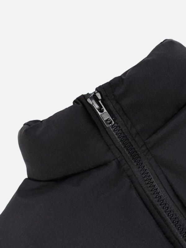 American Retro Letter Print Autumn And Winter Thickening Loose Down Jacket Couple Models -1393