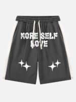 Color-coded Printed Casual Shorts