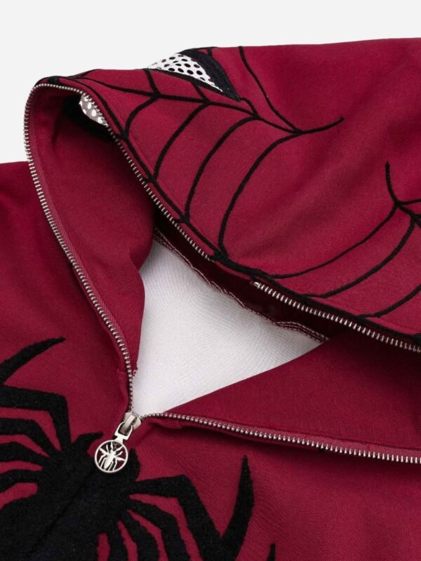 Spider Web Embroidery Eye Viewable Hoodie