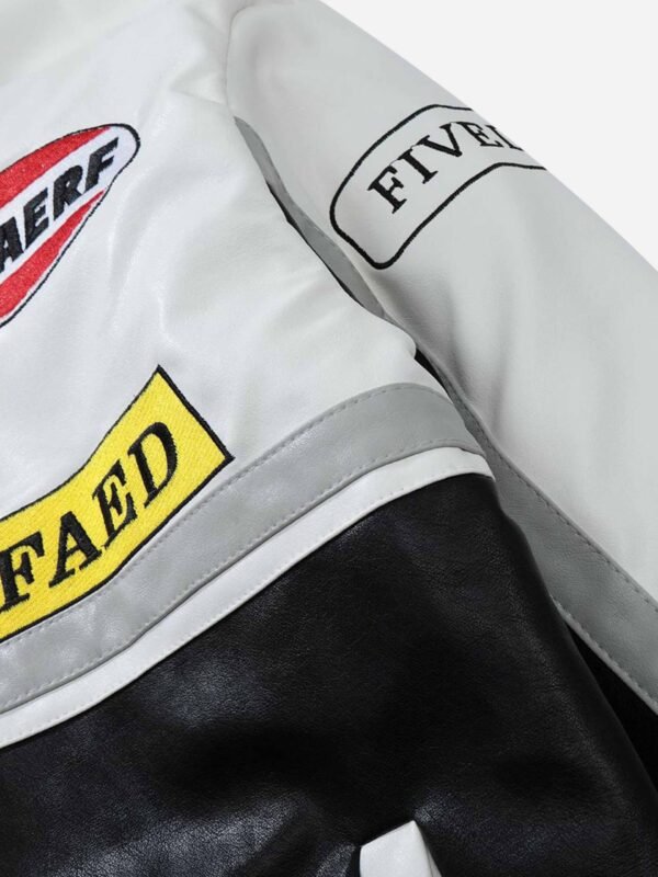 American Vintage Hip-hop Biker Cotton Jacket -1539