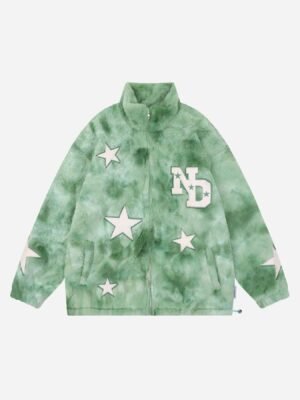 Embroidered Star Lambswool Jacket