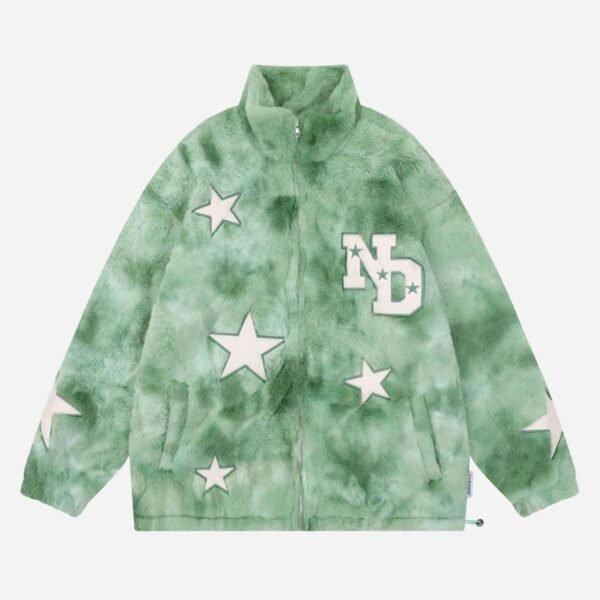 Embroidered Star Lambswool Jacket