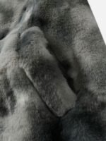 American Vintage Tie-dye Gradient Plush Embroidered Lambswool Jacket - 1558