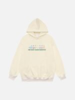 Graffiti Star Print Hooded Sweatshirt