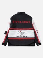 American Vintage Hip-hop Biker Cotton Jacket -1539